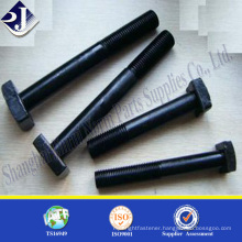 Grade 10.9 square head bolts oxide finished black finished square head bolts Half thread square head bolts